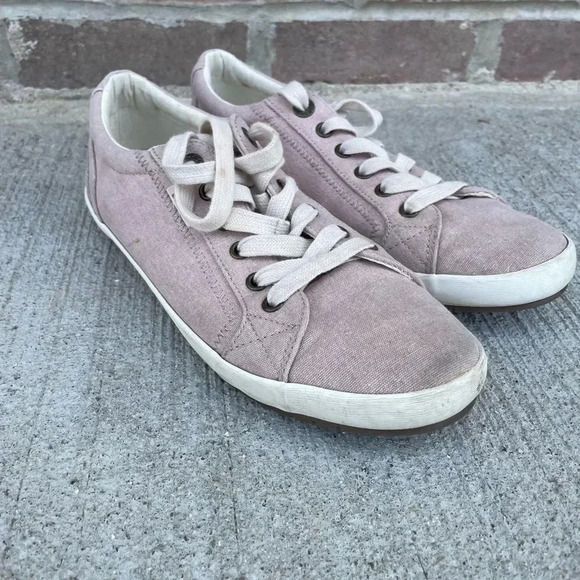 TAOS Womens US 10 Star Canvas Sneaker Pink Pastel Color Athletic Athleisure - Picture 1 of 6